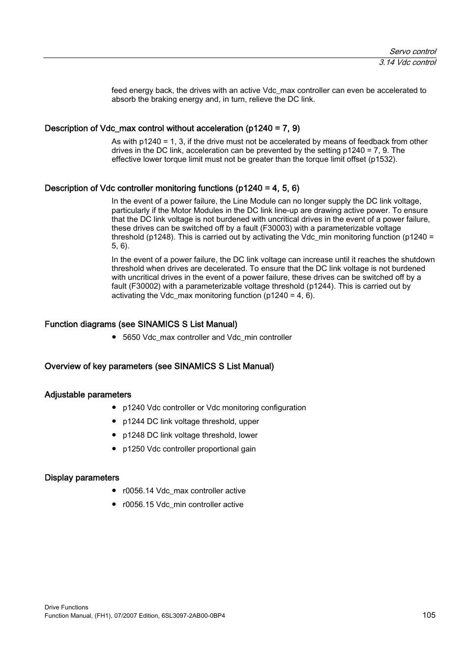 Efficient Networks Siemens Sinamics S120 User Manual | Page 105 / 560