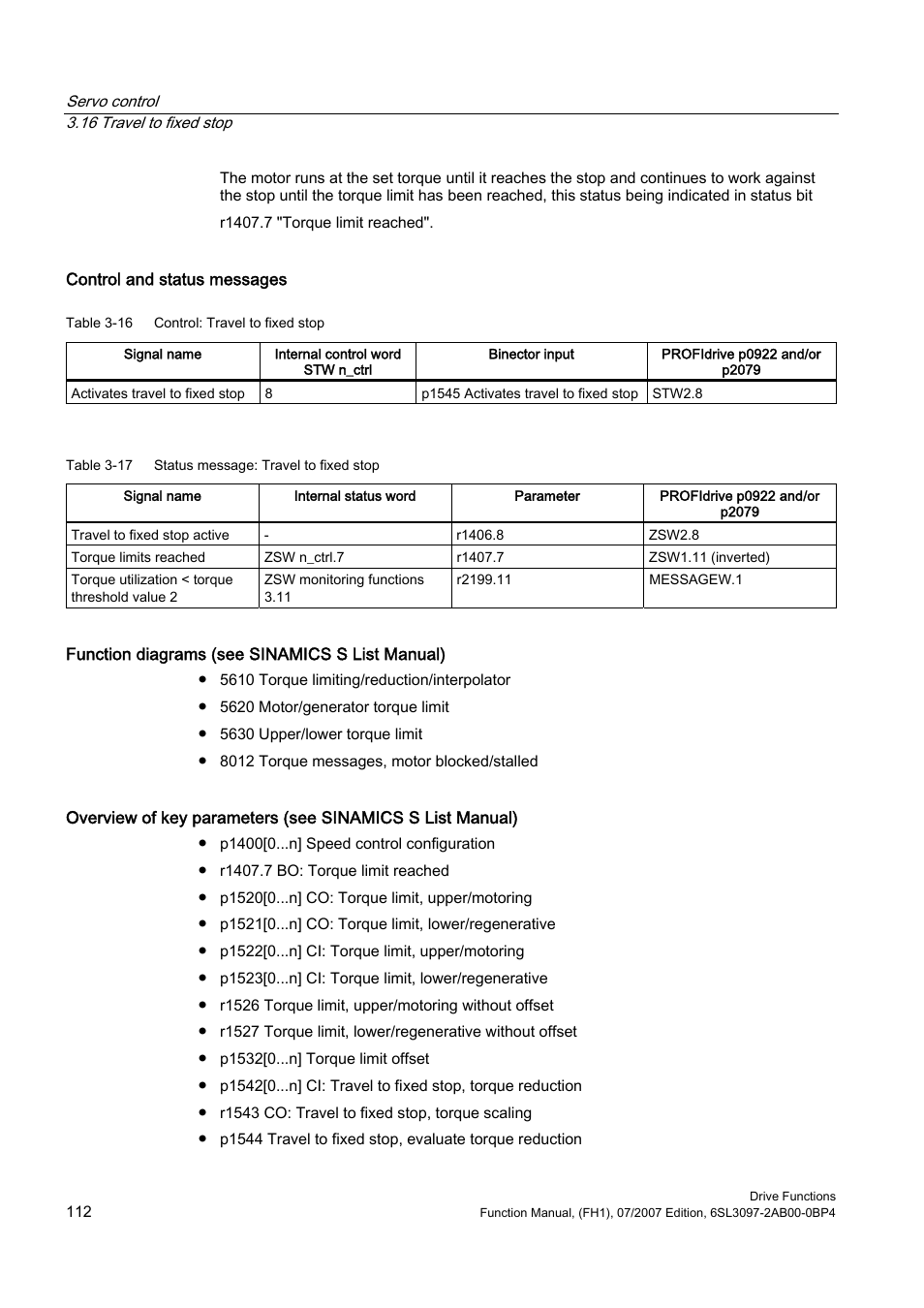 Efficient Networks Siemens Sinamics S120 User Manual | Page 112 / 560