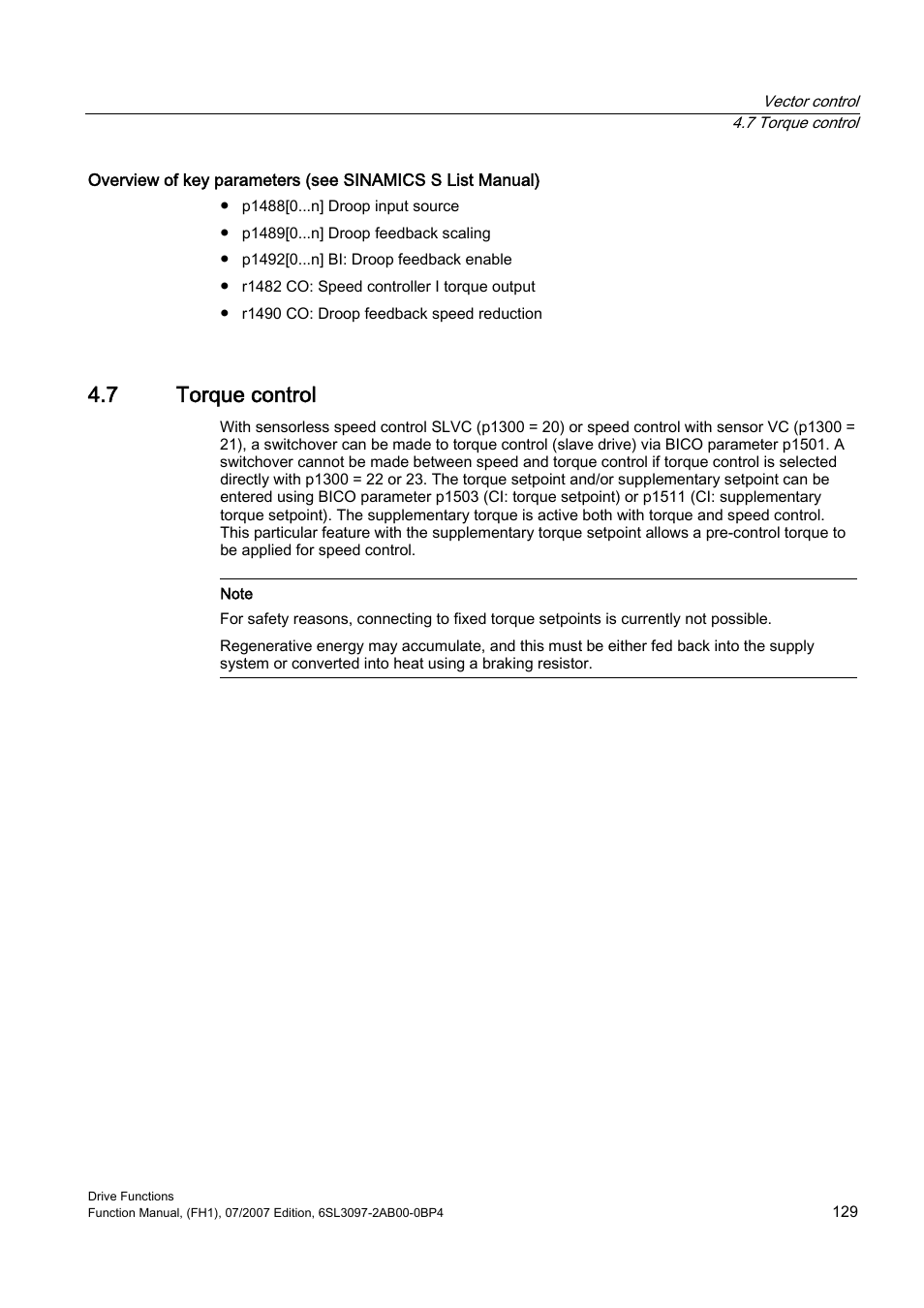 7 torque control | Efficient Networks Siemens Sinamics S120 User Manual | Page 129 / 560