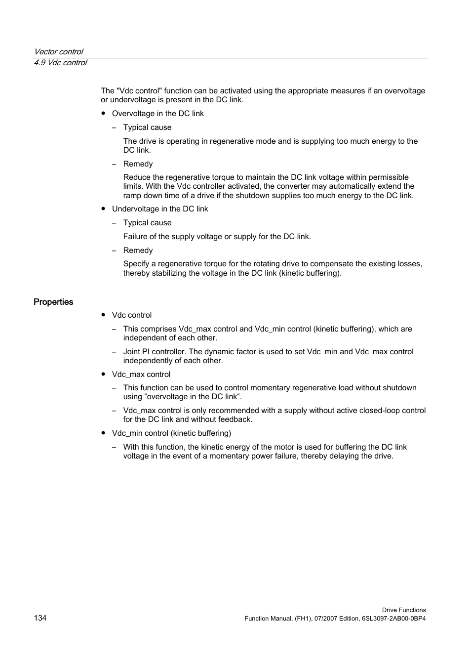 Efficient Networks Siemens Sinamics S120 User Manual | Page 134 / 560