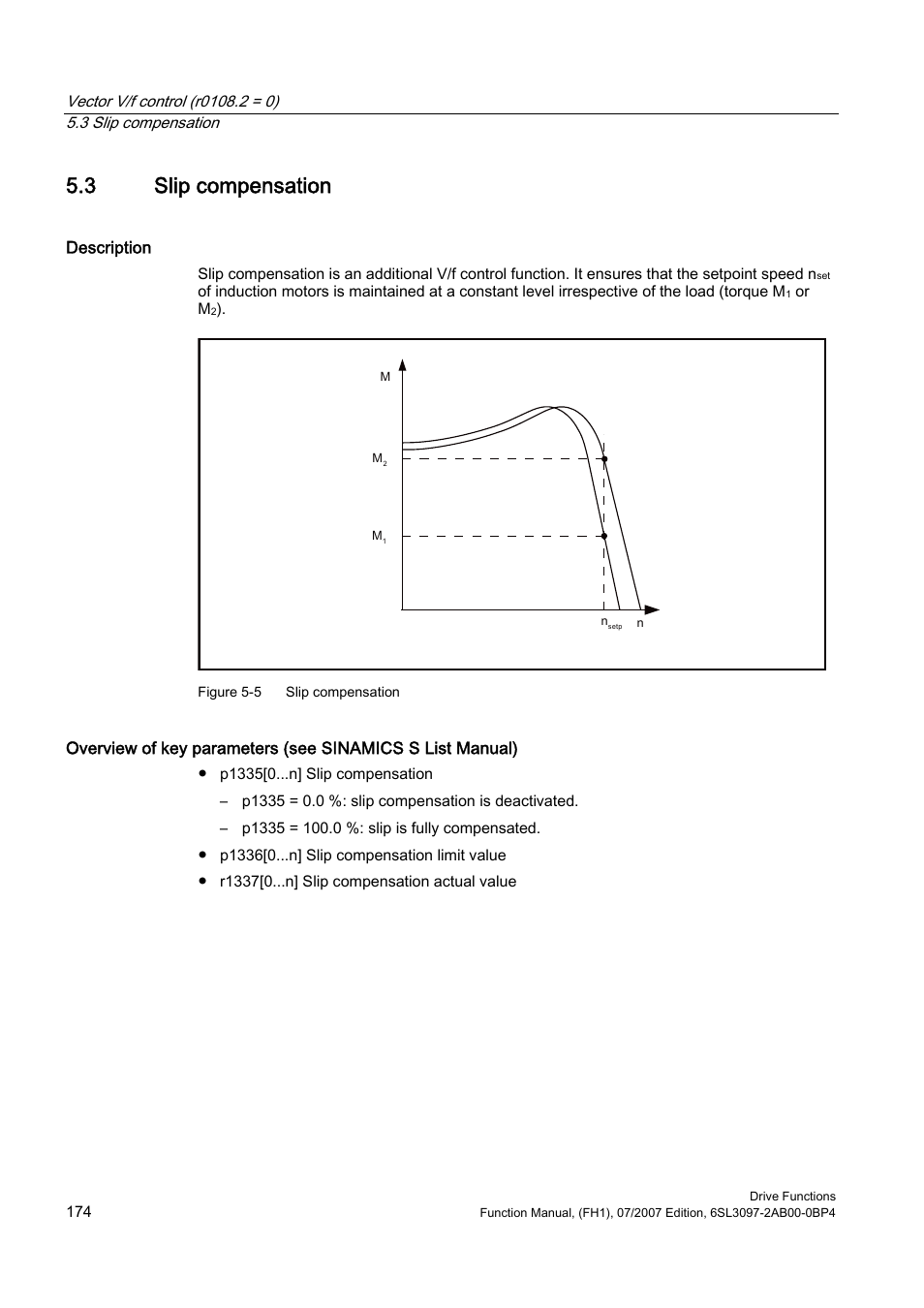 3 slip compensation | Efficient Networks Siemens Sinamics S120 User Manual | Page 174 / 560