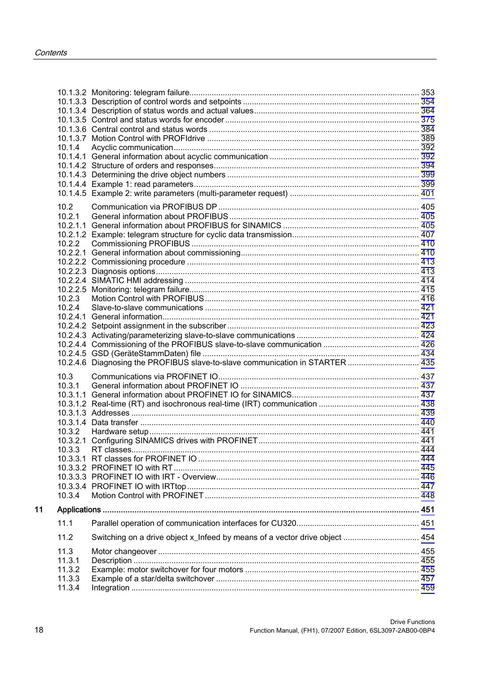 Efficient Networks Siemens Sinamics S120 User Manual | Page 18 / 560