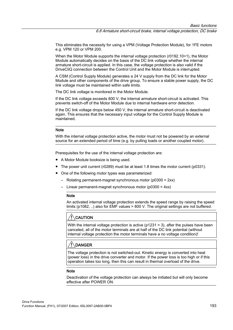 Efficient Networks Siemens Sinamics S120 User Manual | Page 193 / 560