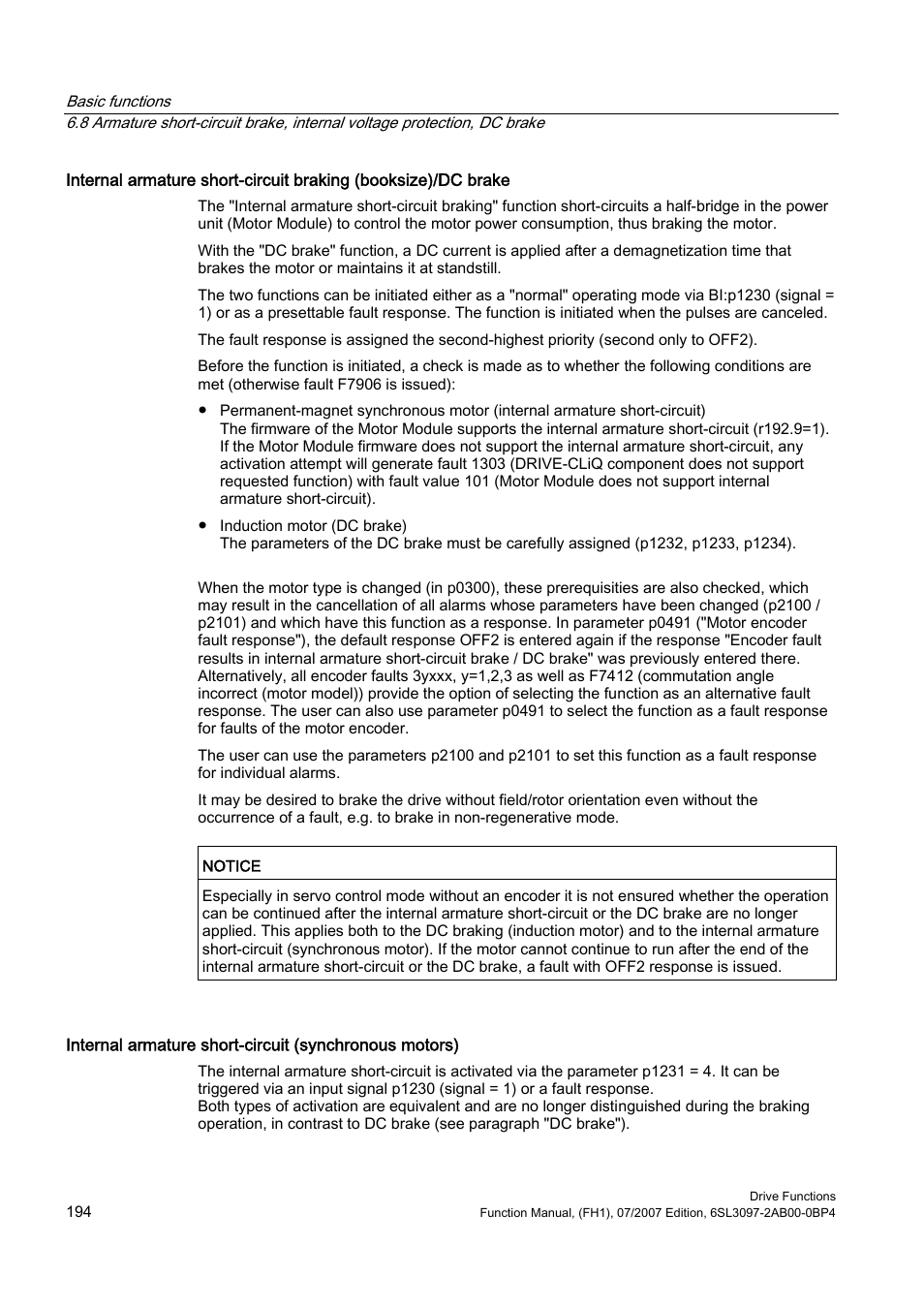Efficient Networks Siemens Sinamics S120 User Manual | Page 194 / 560