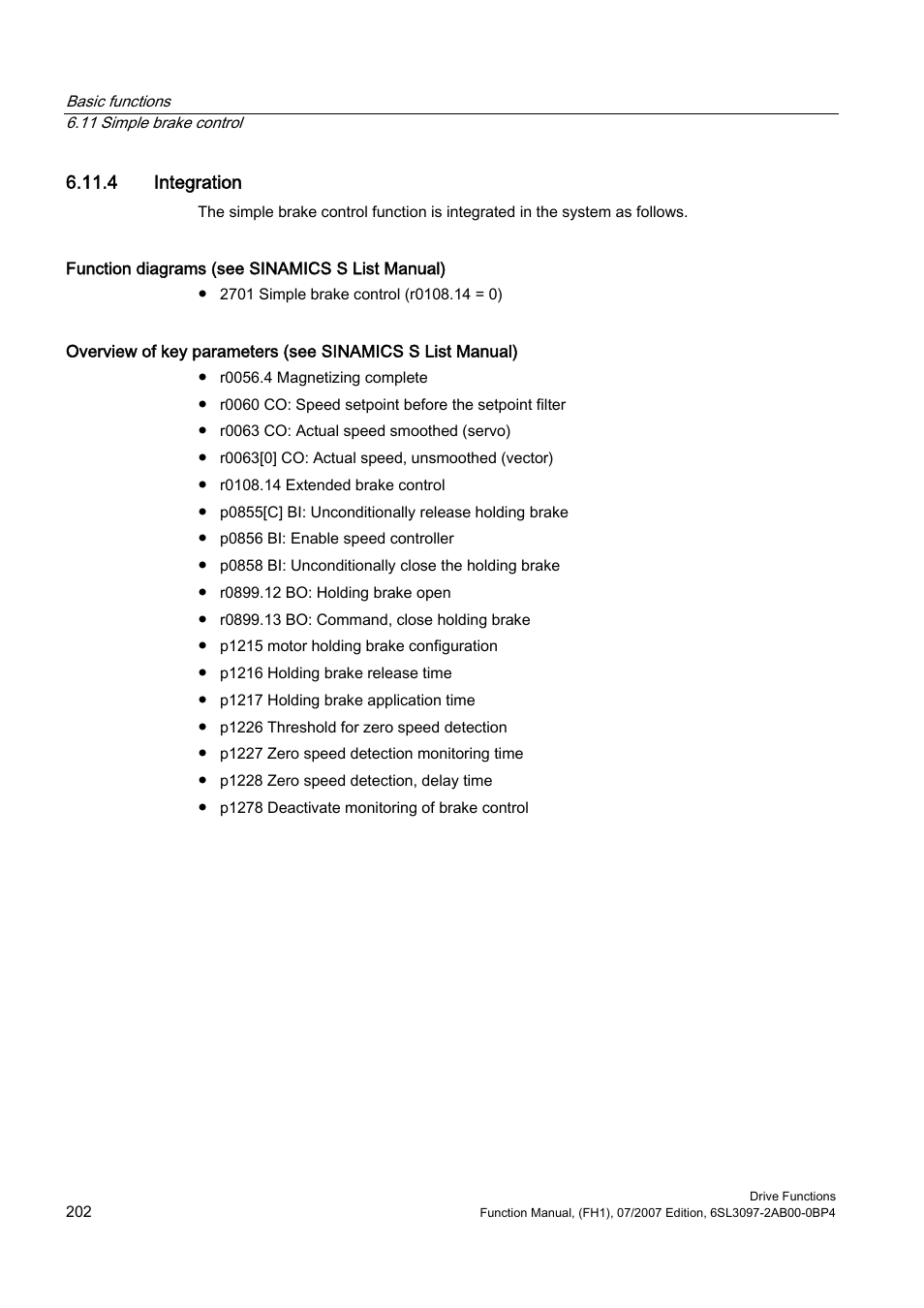 4 integration | Efficient Networks Siemens Sinamics S120 User Manual | Page 202 / 560