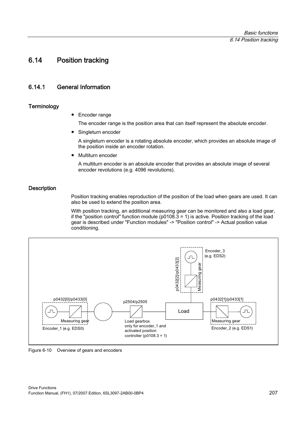 14 position tracking, 1 general information | Efficient Networks Siemens Sinamics S120 User Manual | Page 207 / 560