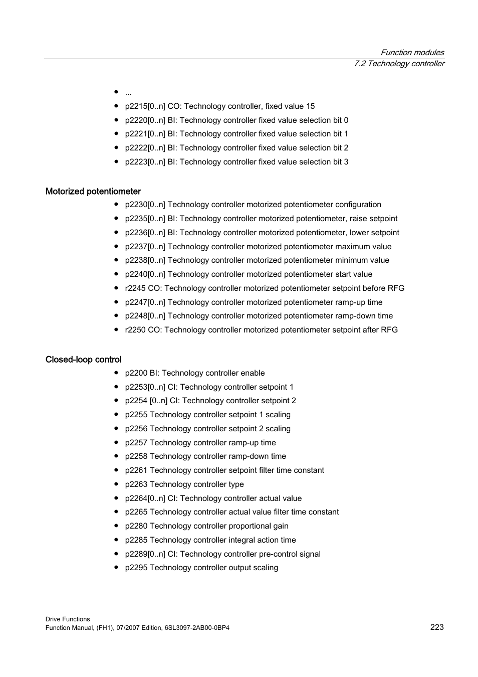 Efficient Networks Siemens Sinamics S120 User Manual | Page 223 / 560