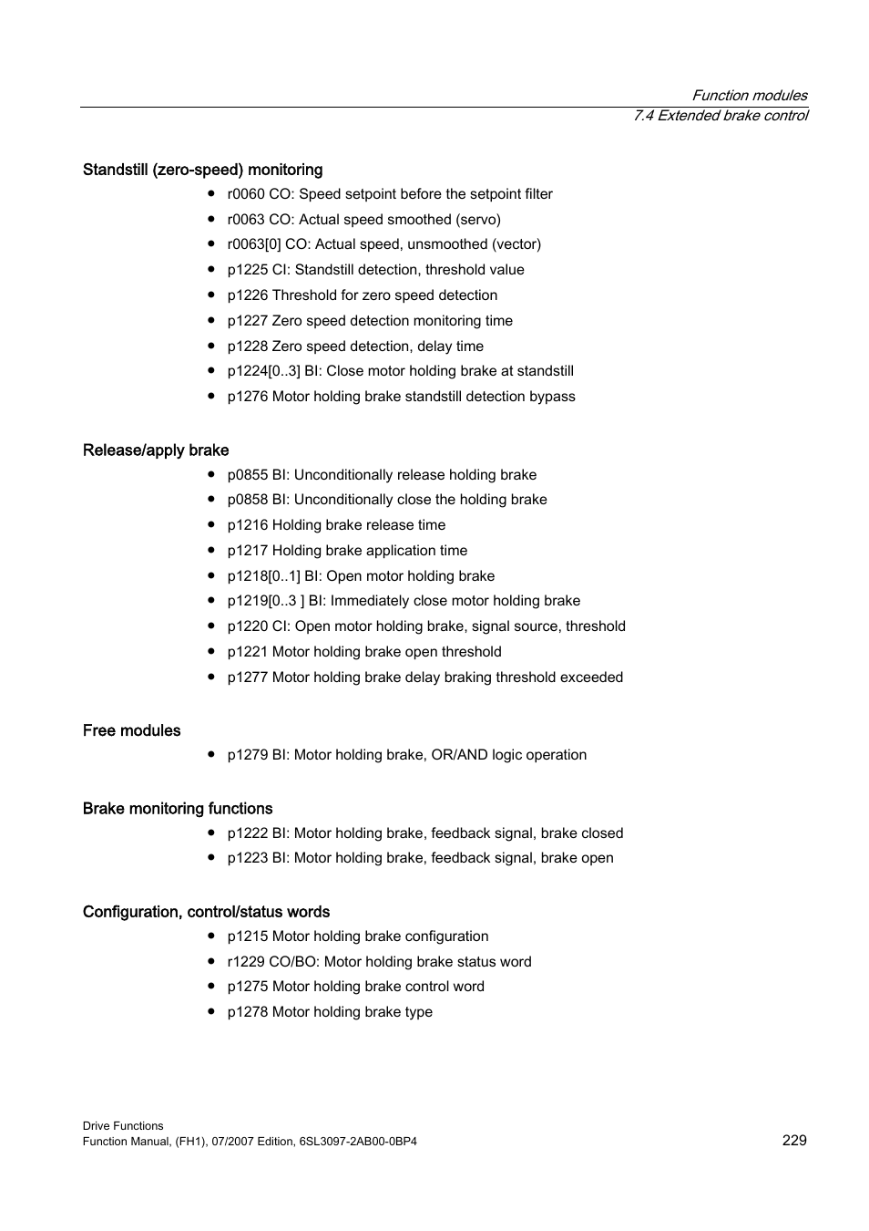 Efficient Networks Siemens Sinamics S120 User Manual | Page 229 / 560