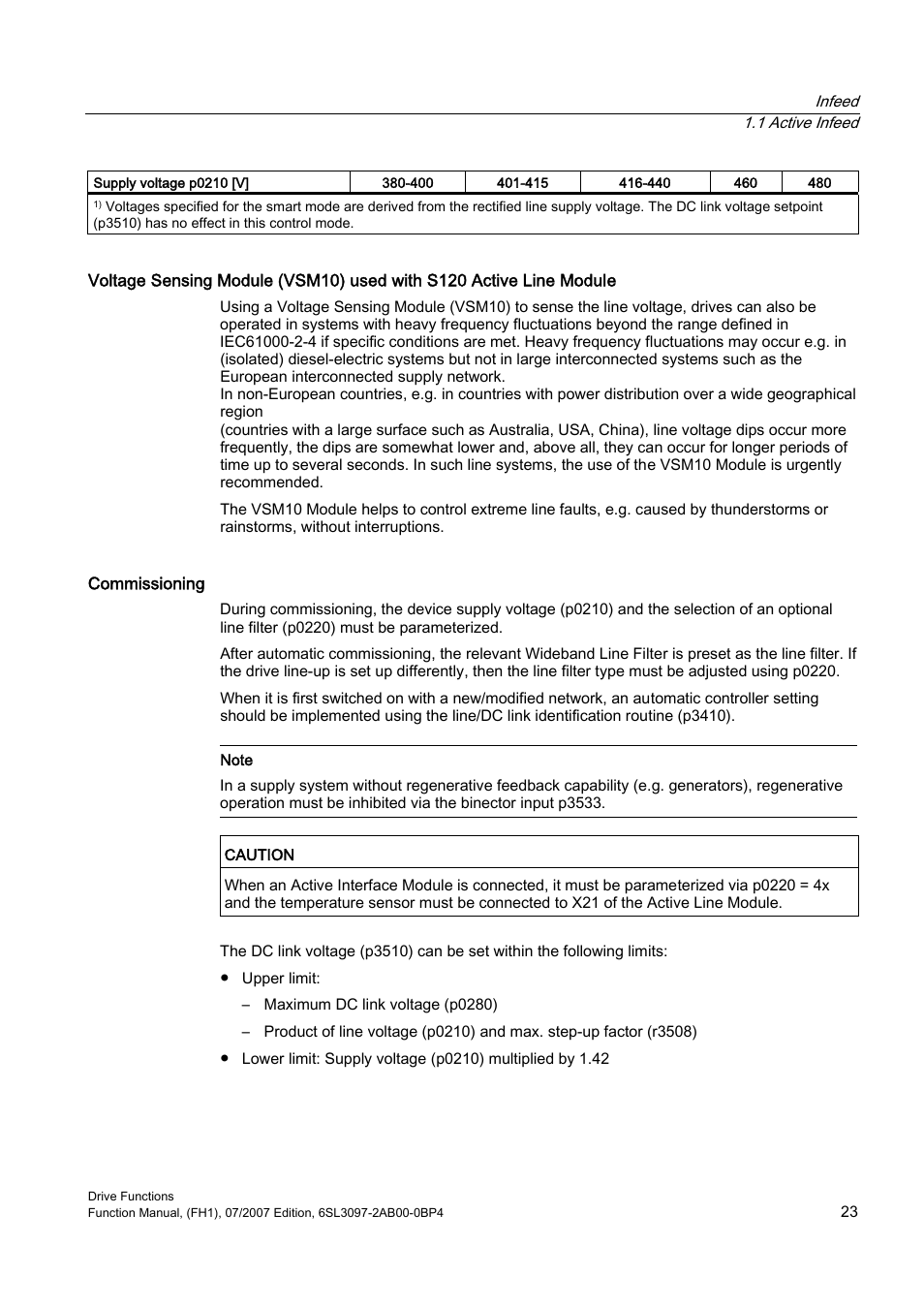 Efficient Networks Siemens Sinamics S120 User Manual | Page 23 / 560