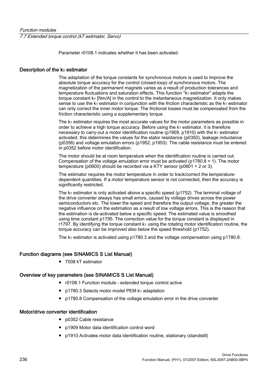 Efficient Networks Siemens Sinamics S120 User Manual | Page 236 / 560