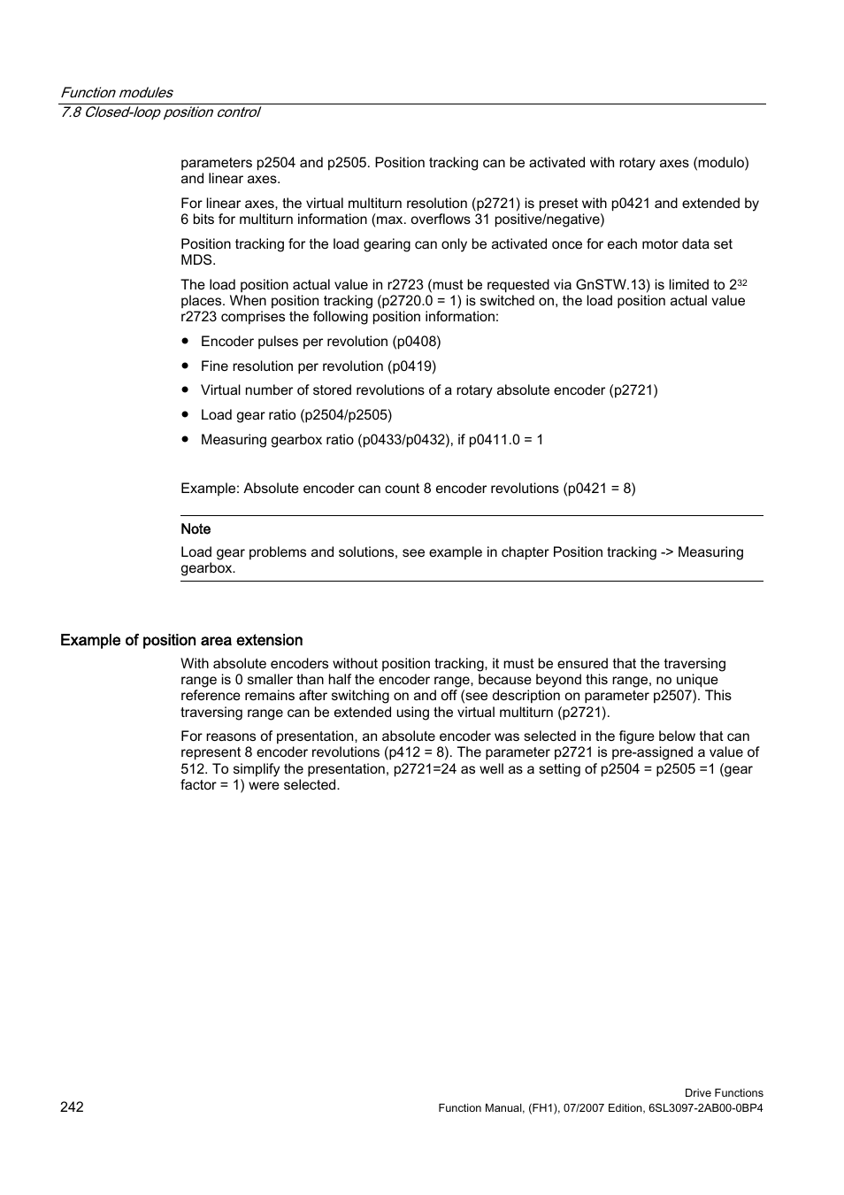 Efficient Networks Siemens Sinamics S120 User Manual | Page 242 / 560