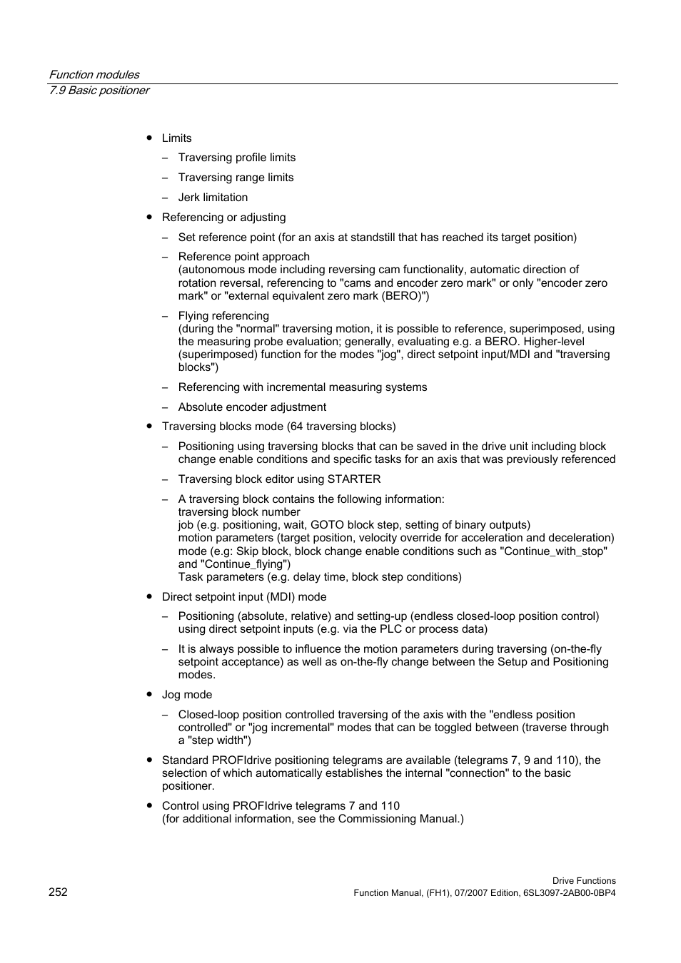 Efficient Networks Siemens Sinamics S120 User Manual | Page 252 / 560