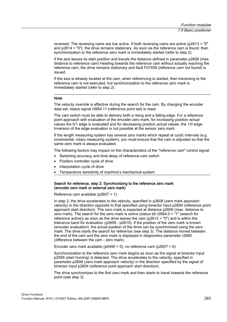 Efficient Networks Siemens Sinamics S120 User Manual | Page 263 / 560