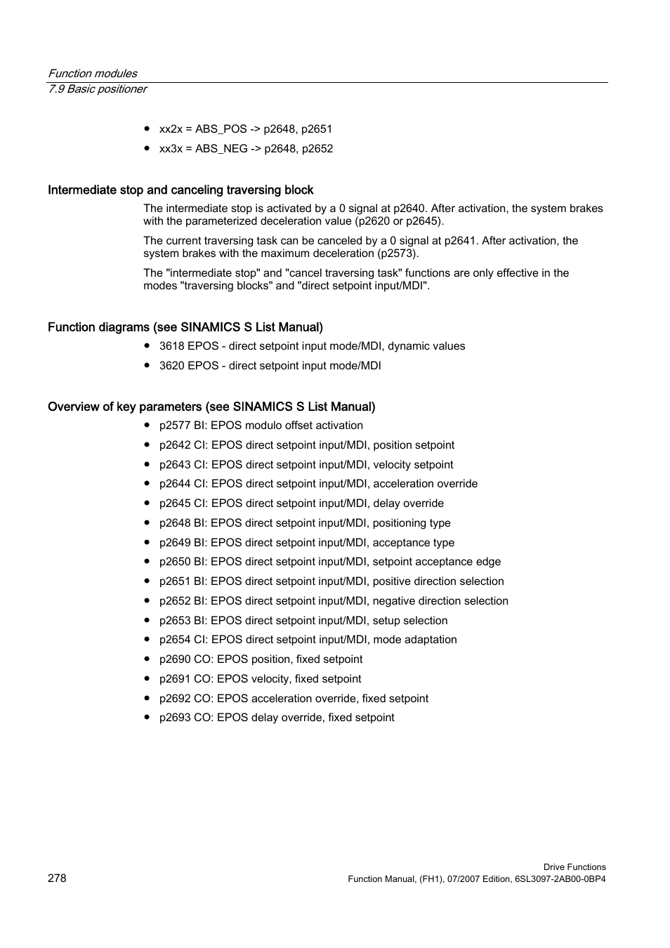 Efficient Networks Siemens Sinamics S120 User Manual | Page 278 / 560