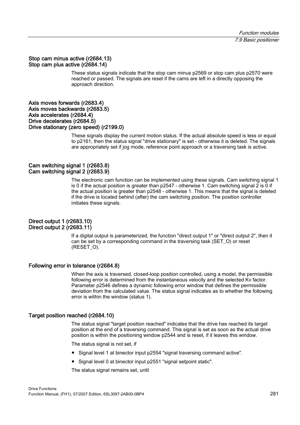 Efficient Networks Siemens Sinamics S120 User Manual | Page 281 / 560