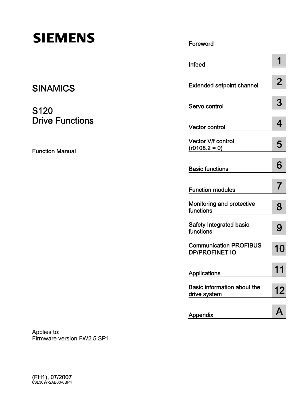 Sinamics s120 drive functions | Efficient Networks Siemens Sinamics S120 User Manual | Page 3 / 560