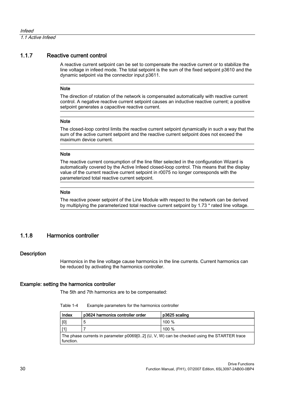 7 reactive current control, 8 harmonics controller | Efficient Networks Siemens Sinamics S120 User Manual | Page 30 / 560