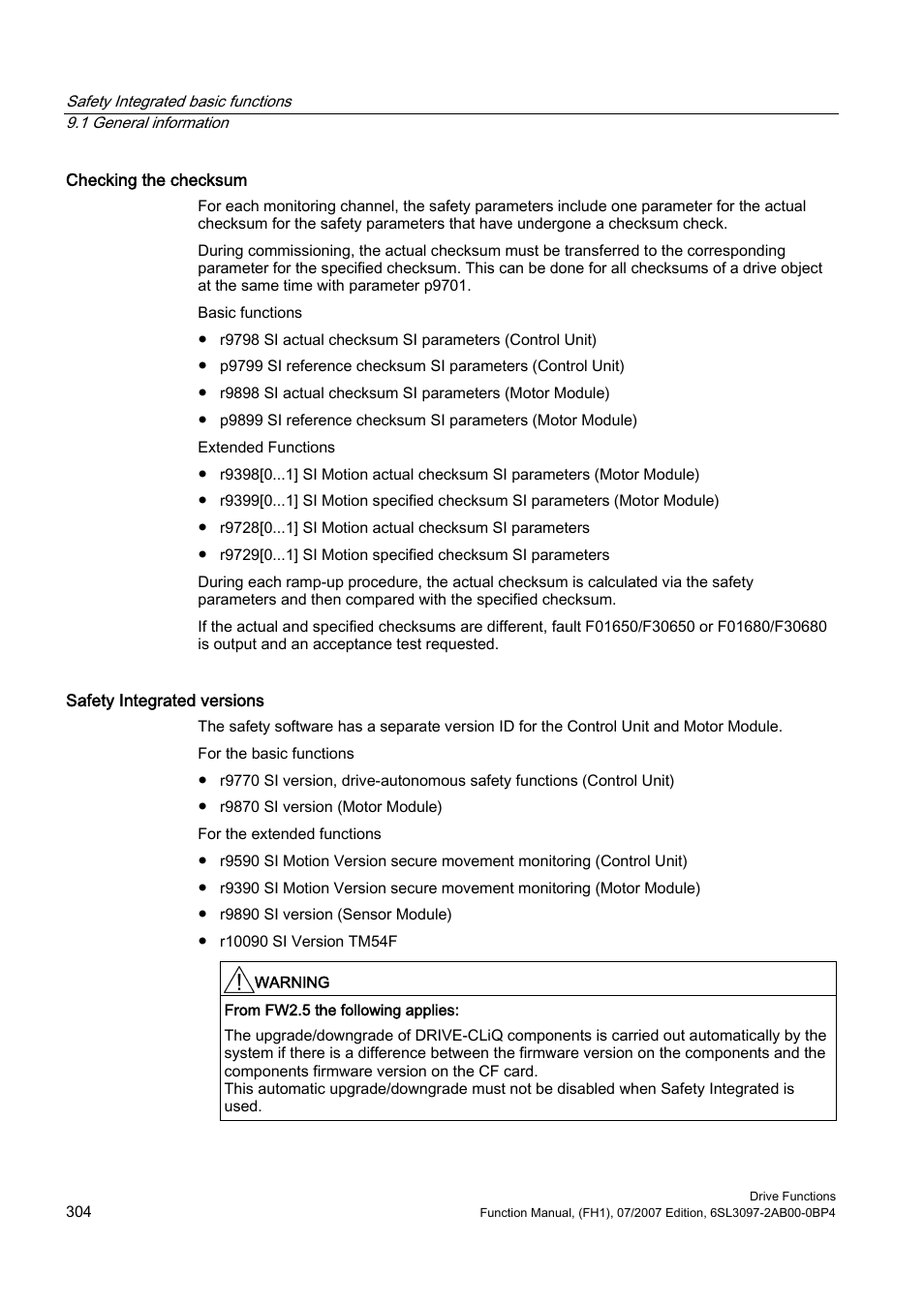 Efficient Networks Siemens Sinamics S120 User Manual | Page 304 / 560