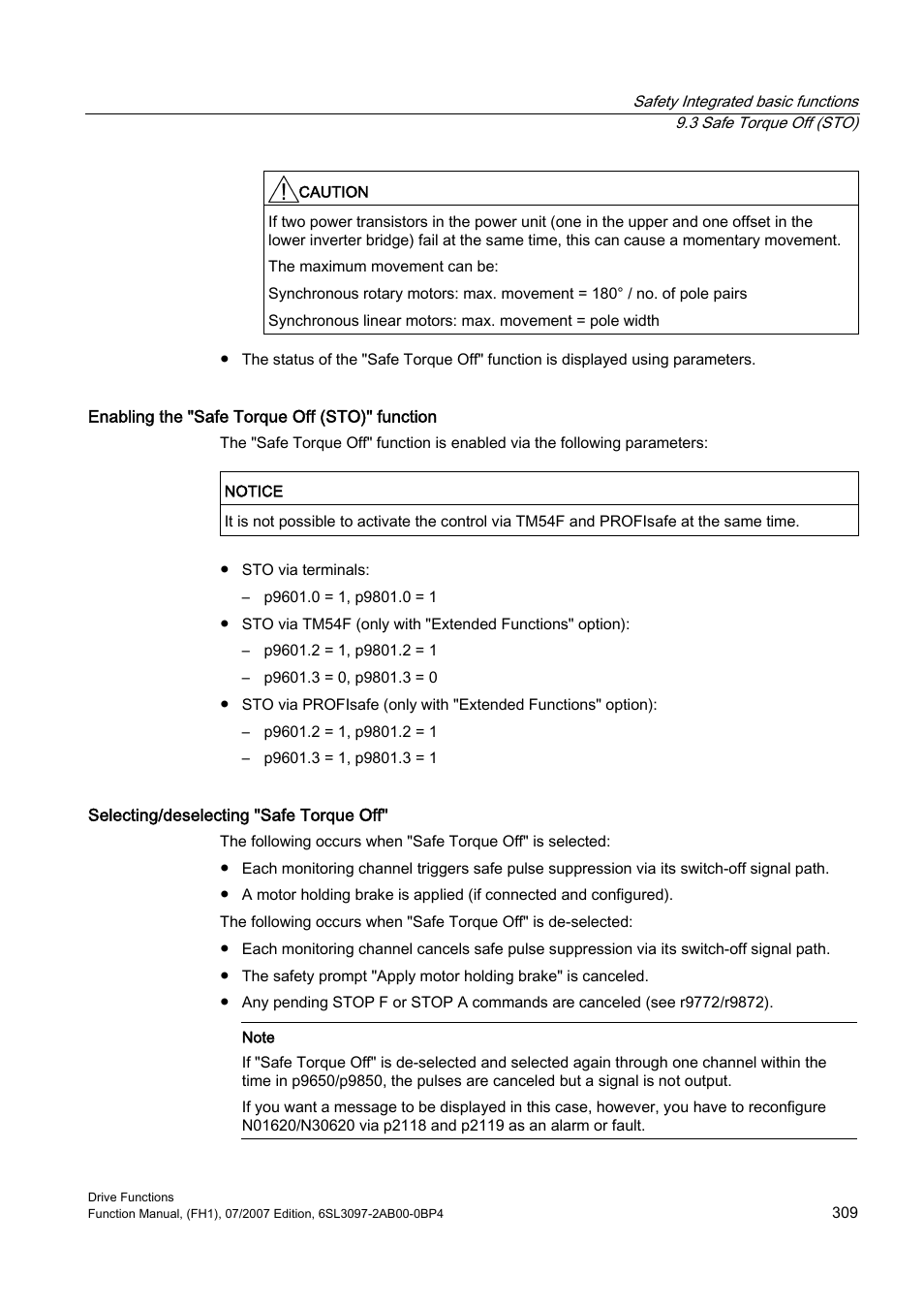 Efficient Networks Siemens Sinamics S120 User Manual | Page 309 / 560