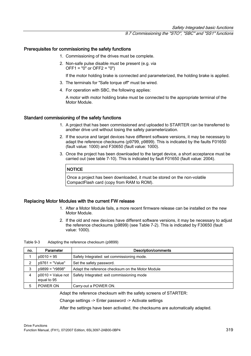 Efficient Networks Siemens Sinamics S120 User Manual | Page 319 / 560