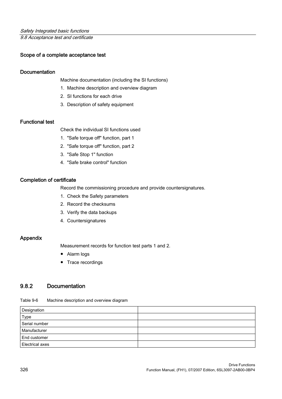 2 documentation | Efficient Networks Siemens Sinamics S120 User Manual | Page 326 / 560