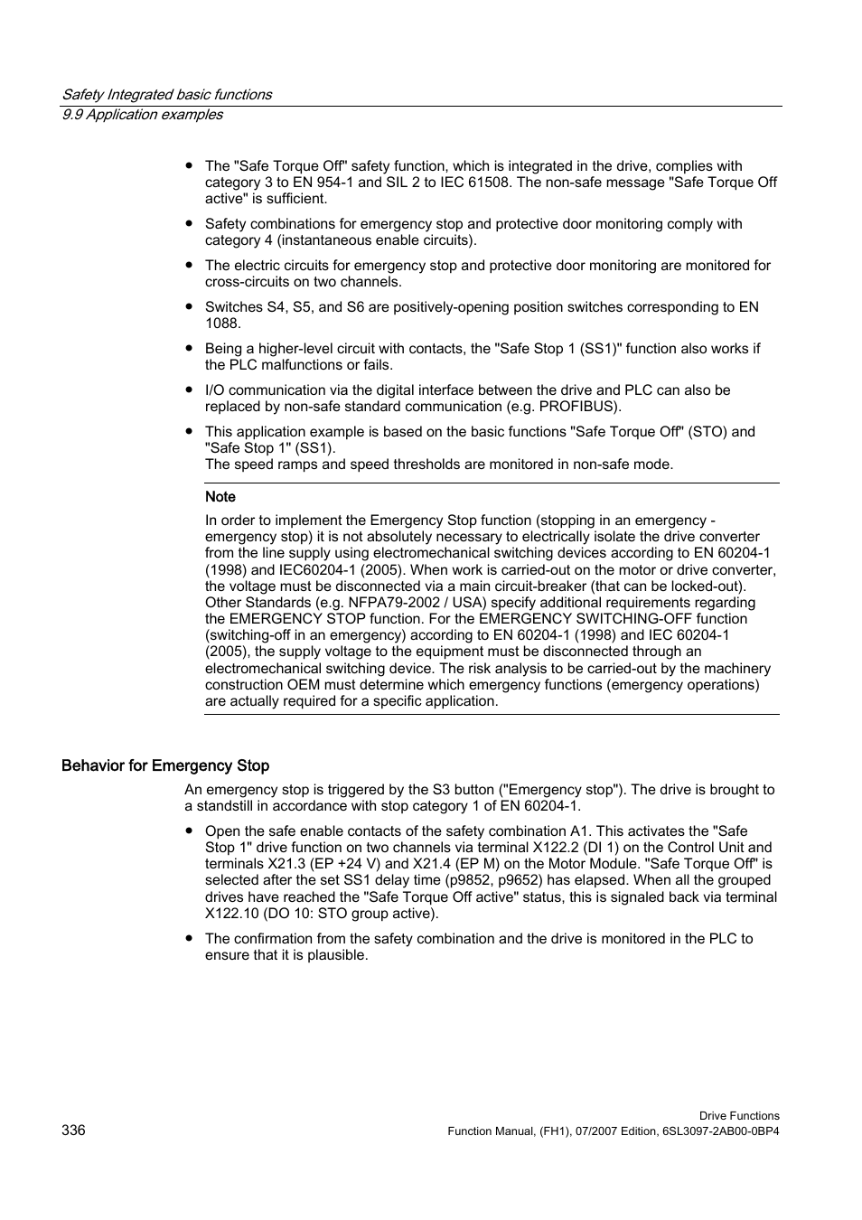 Efficient Networks Siemens Sinamics S120 User Manual | Page 336 / 560