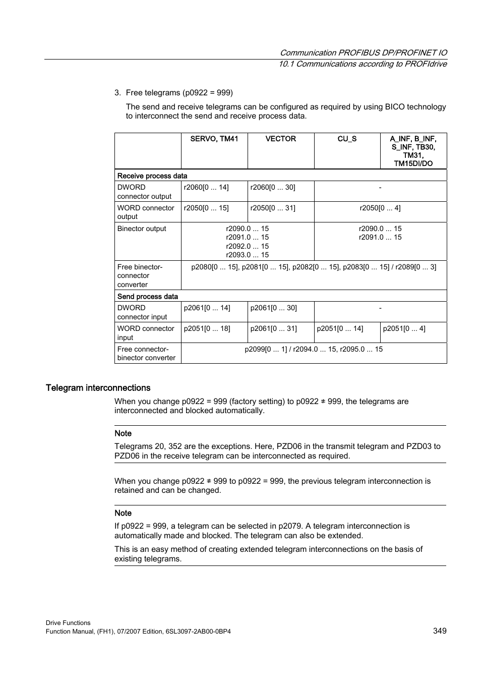 Efficient Networks Siemens Sinamics S120 User Manual | Page 349 / 560