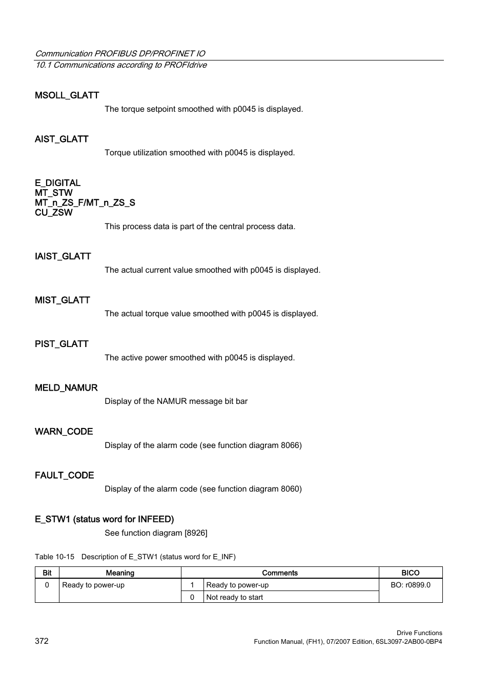 Efficient Networks Siemens Sinamics S120 User Manual | Page 372 / 560