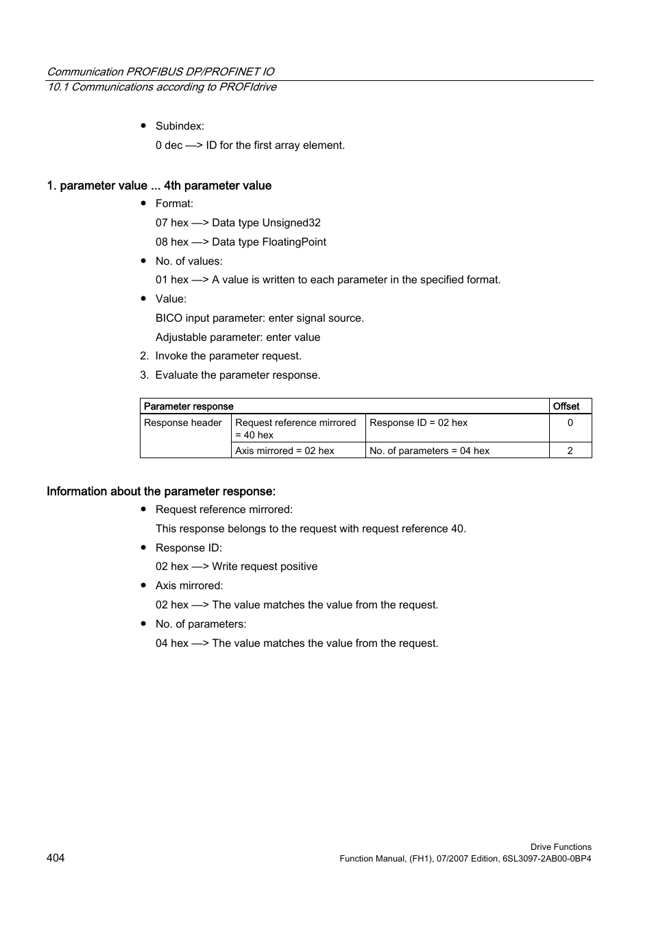 Efficient Networks Siemens Sinamics S120 User Manual | Page 404 / 560