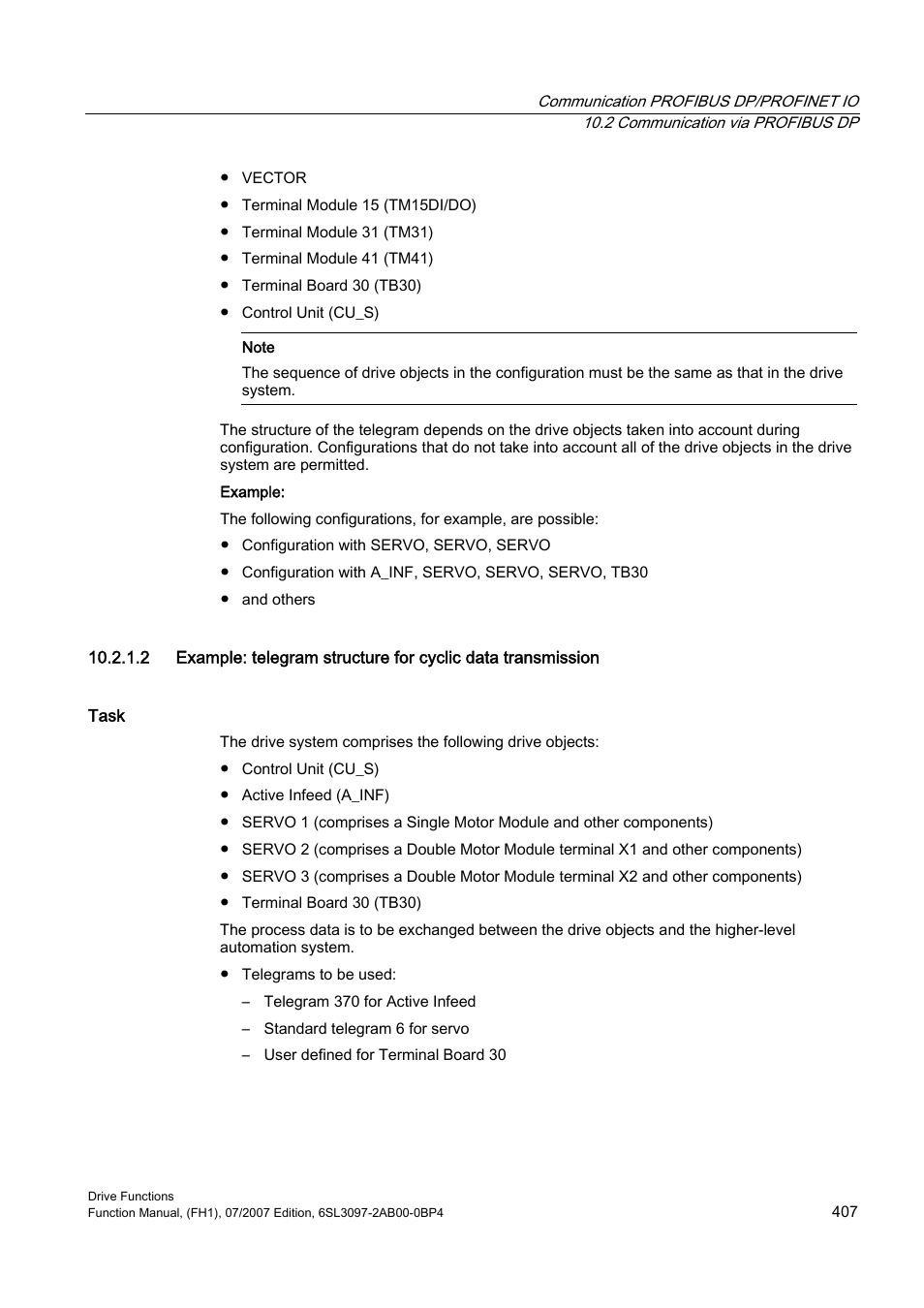 Efficient Networks Siemens Sinamics S120 User Manual | Page 407 / 560