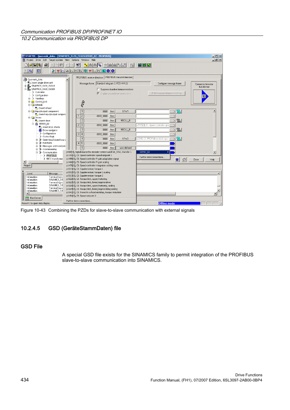 5 gsd (gerätestammdaten) file | Efficient Networks Siemens Sinamics S120 User Manual | Page 434 / 560