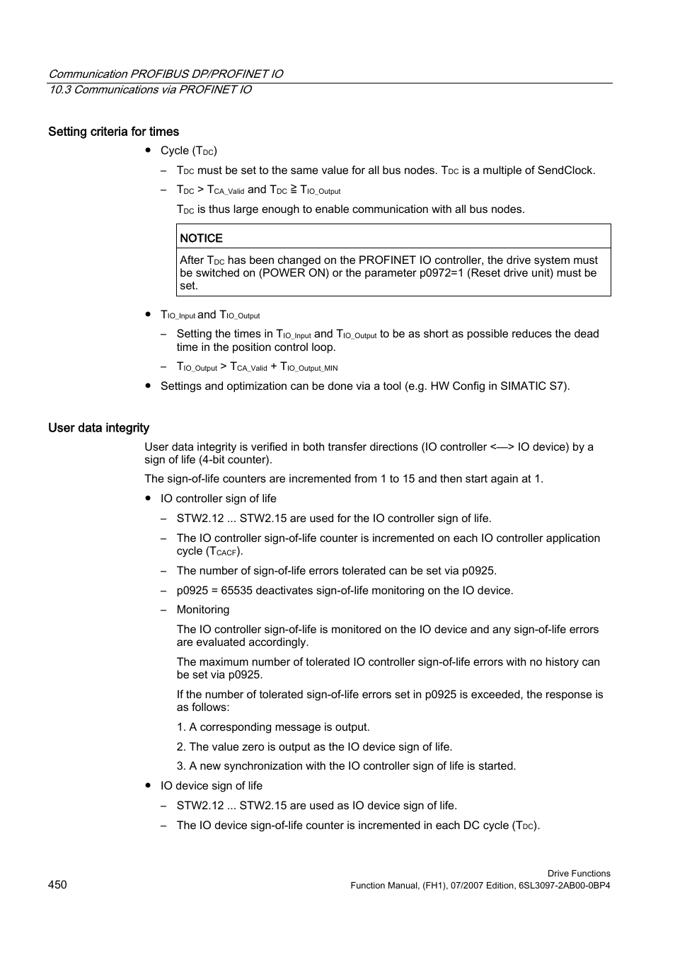 Efficient Networks Siemens Sinamics S120 User Manual | Page 450 / 560