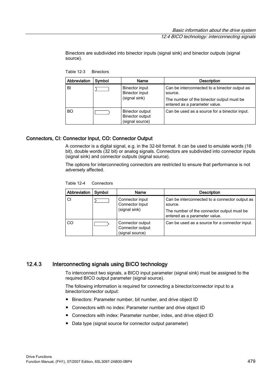 3 interconnecting signals using bico technology | Efficient Networks Siemens Sinamics S120 User Manual | Page 479 / 560