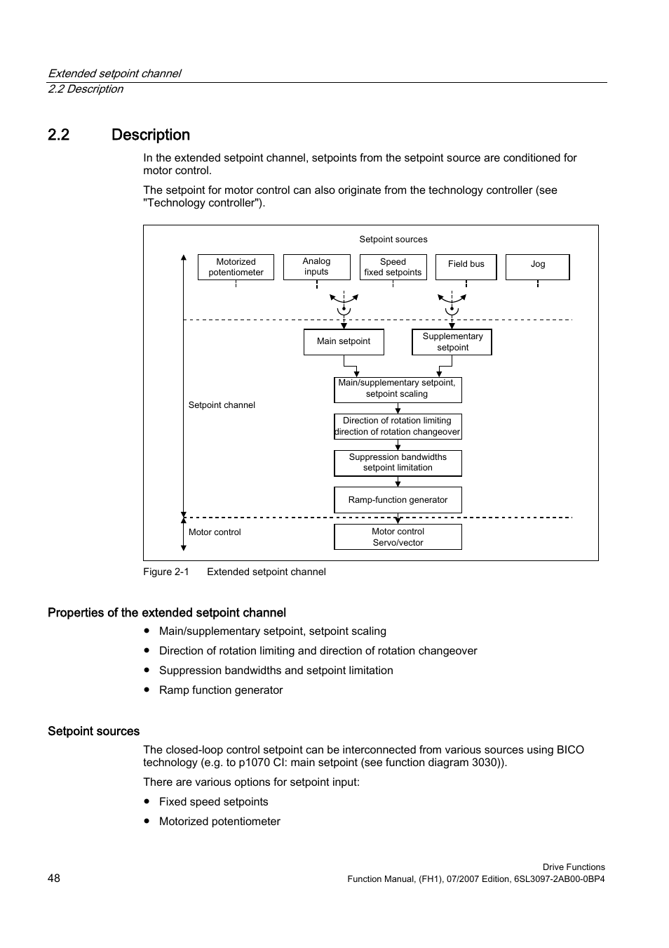 2 description | Efficient Networks Siemens Sinamics S120 User Manual | Page 48 / 560