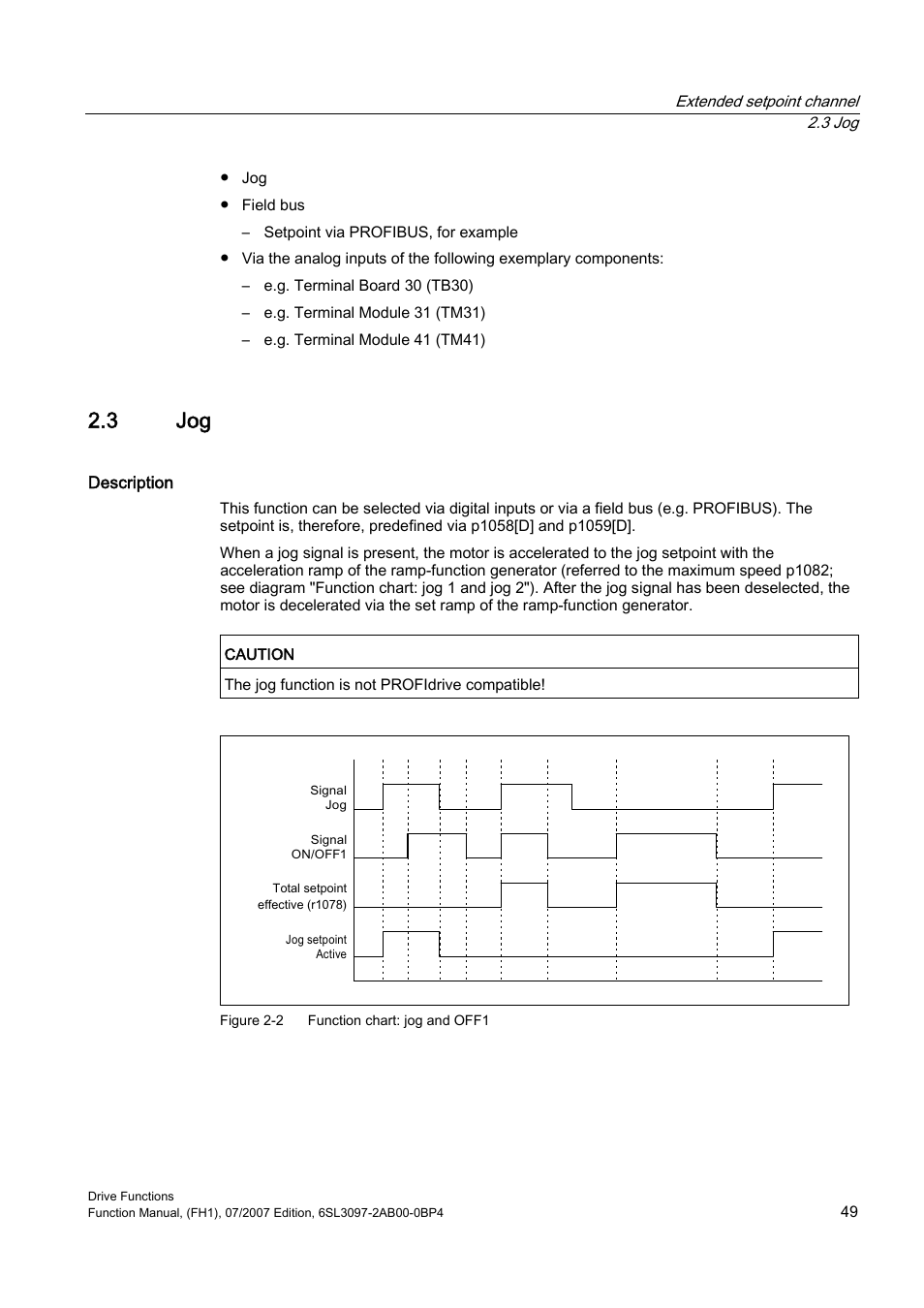3 jog | Efficient Networks Siemens Sinamics S120 User Manual | Page 49 / 560