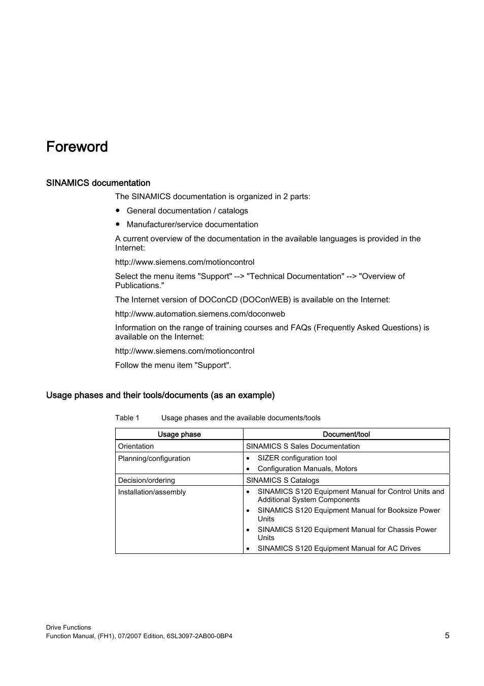 Foreword | Efficient Networks Siemens Sinamics S120 User Manual | Page 5 / 560