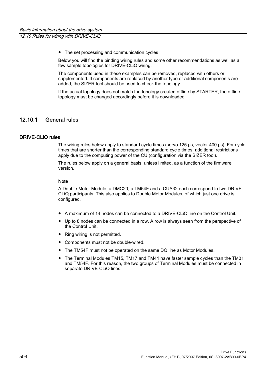 1 general rules | Efficient Networks Siemens Sinamics S120 User Manual | Page 506 / 560