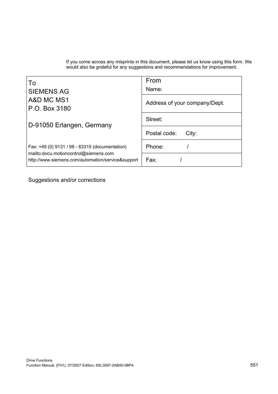 Efficient Networks Siemens Sinamics S120 User Manual | Page 551 / 560
