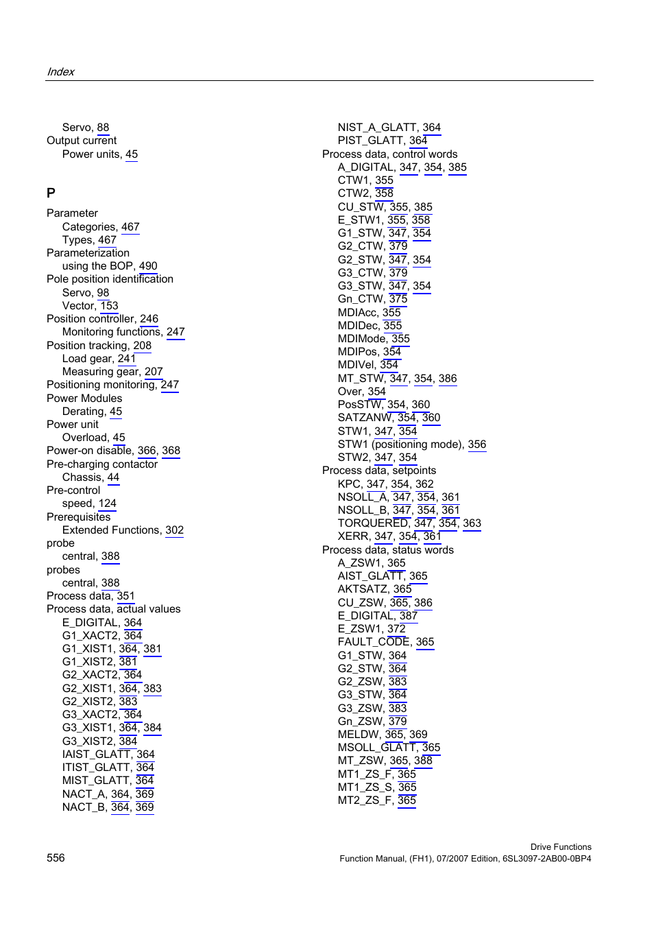 Efficient Networks Siemens Sinamics S120 User Manual | Page 556 / 560