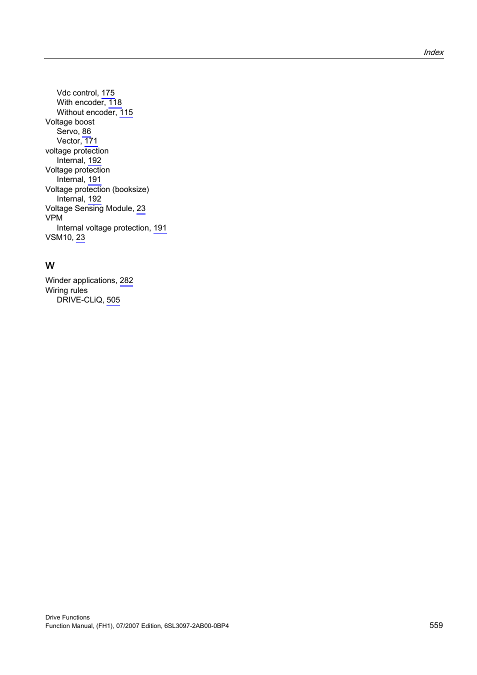 Efficient Networks Siemens Sinamics S120 User Manual | Page 559 / 560