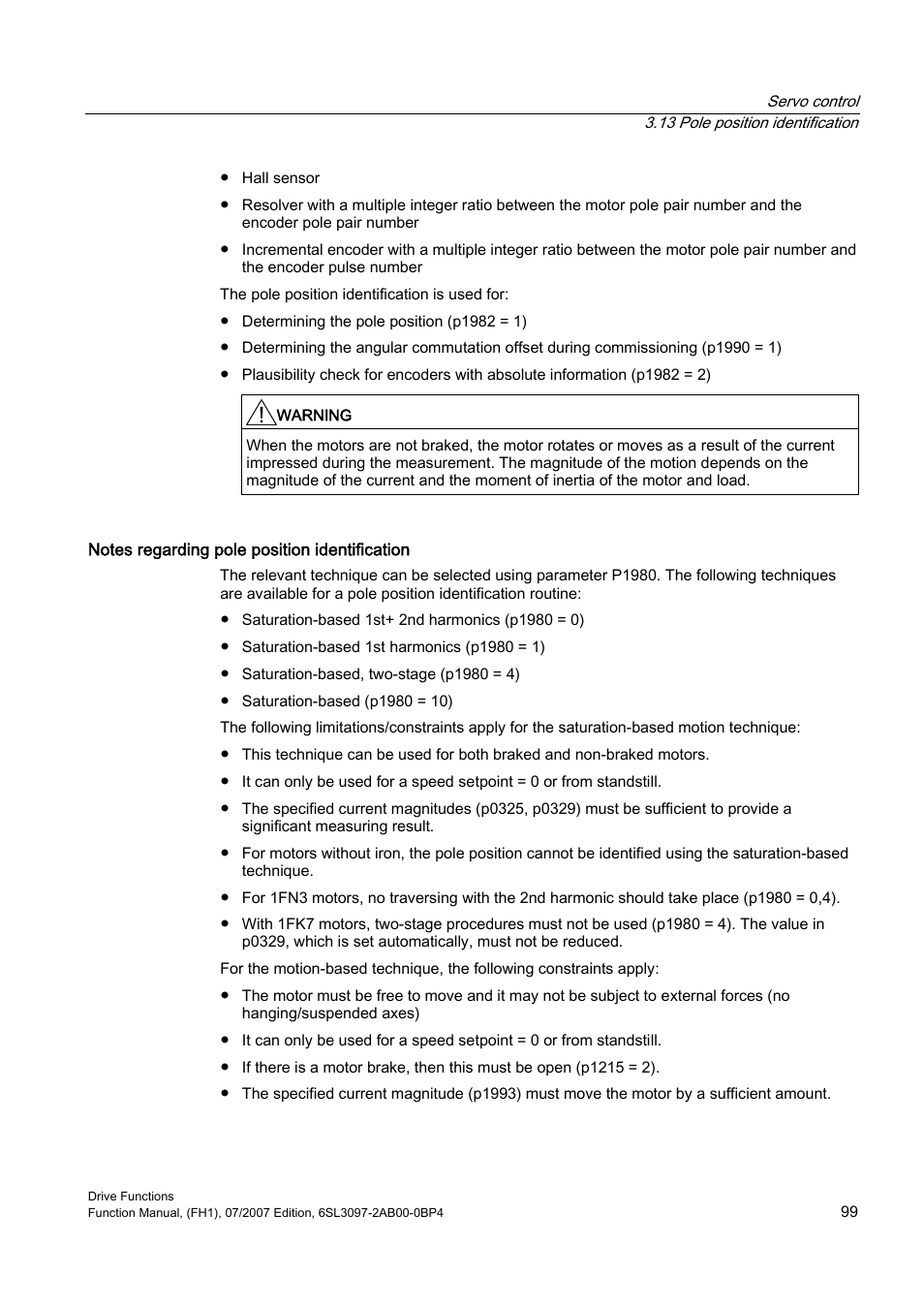 Efficient Networks Siemens Sinamics S120 User Manual | Page 99 / 560