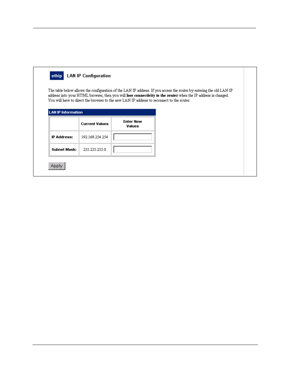 Lan configuration | Efficient Networks SpeedStream 5667 User Manual | Page 35 / 55