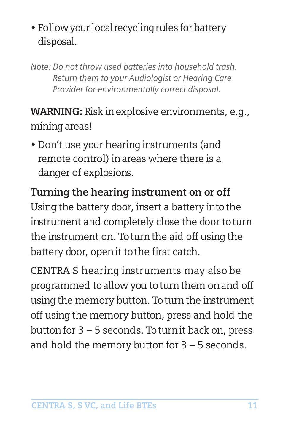 Efficient Networks CENTRA S User Manual | Page 13 / 36
