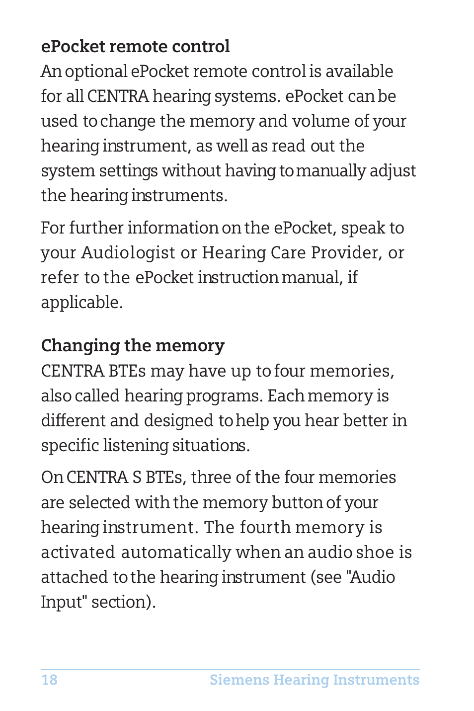 Efficient Networks CENTRA S User Manual | Page 20 / 36