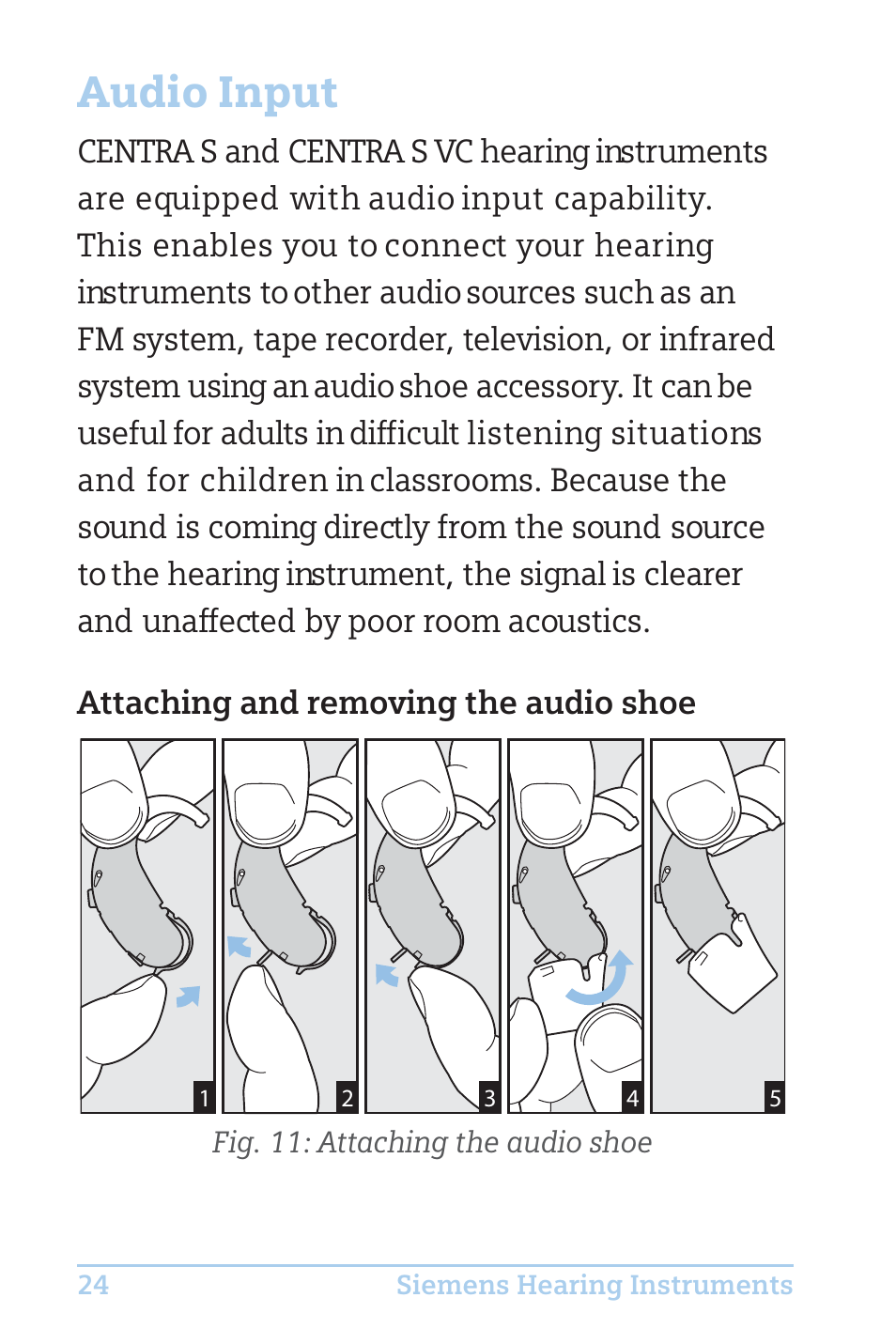 Audio input | Efficient Networks CENTRA S User Manual | Page 26 / 36