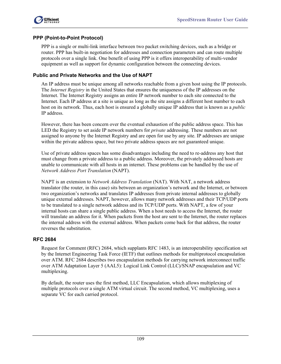Efficient Networks 5100 User Manual | Page 119 / 129