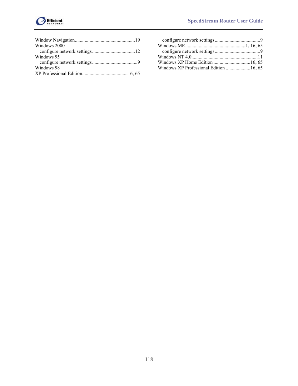 Efficient Networks 5100 User Manual | Page 128 / 129