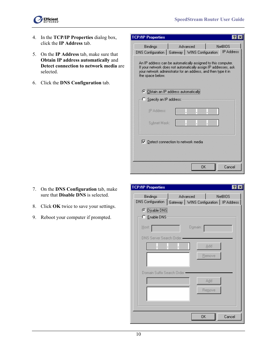 Efficient Networks 5100 User Manual | Page 20 / 129