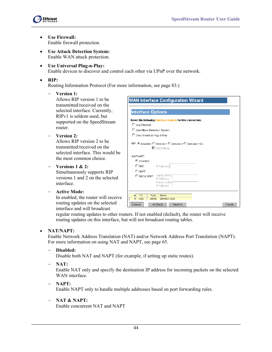 Efficient Networks 5100 User Manual | Page 54 / 129