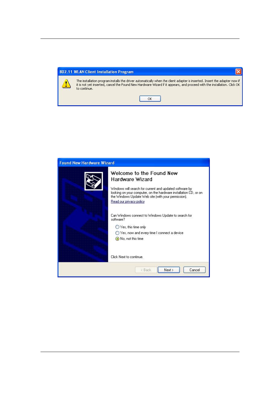 Efficient Networks EEE 802.11b/g Wireless USB 2.0 Adapter User Manual | Page 13 / 48